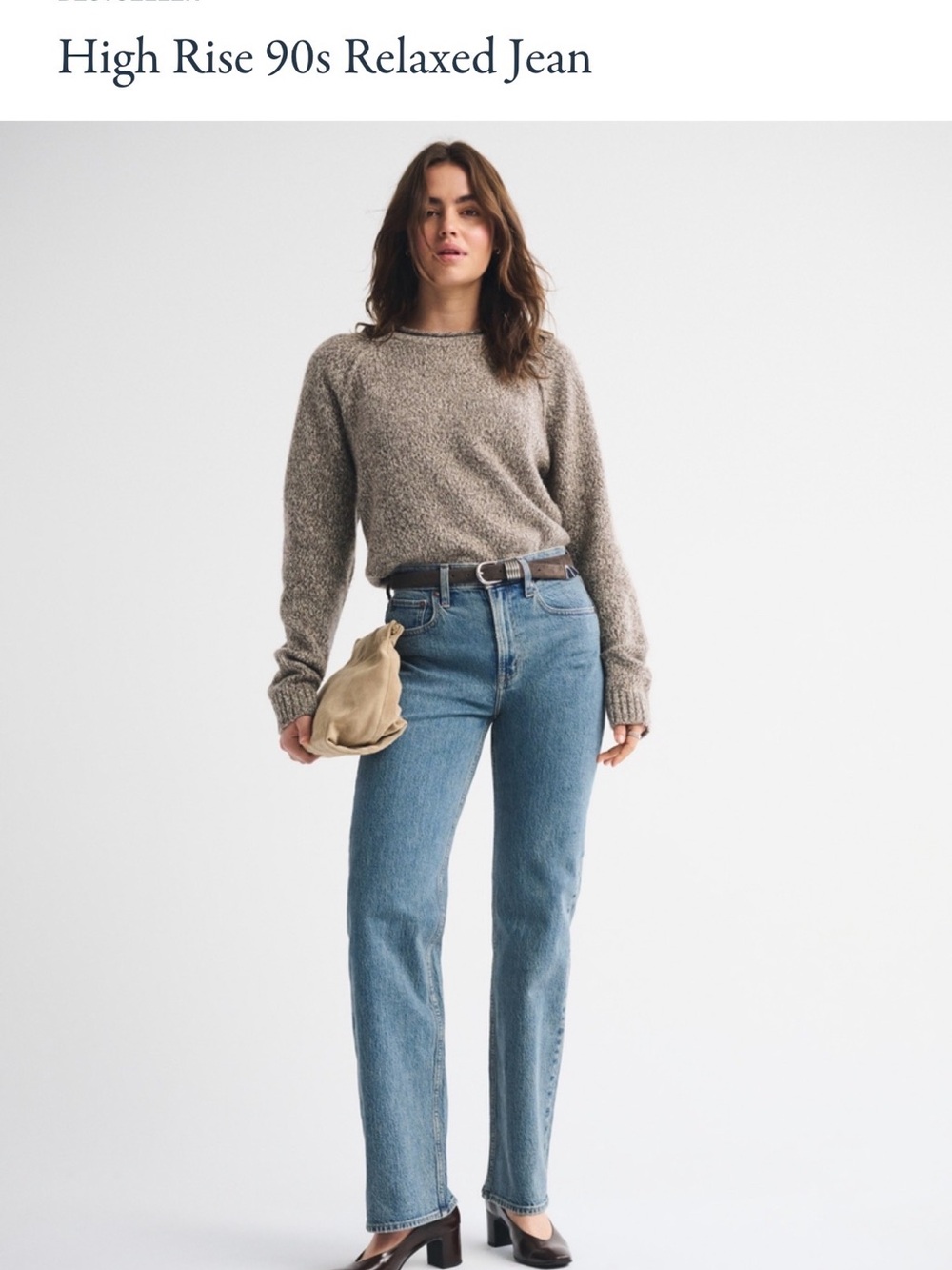Abercrombie & Fitch High-Rise 90s Relaxed Jeans in Medium